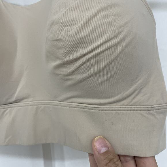 Natori Size Small BLISS FLEX Contour Wireless Bralette Nude Cream Neutral 723276 - Picture 2 of 5